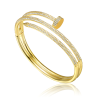 Collette Z Gold Plated "Juste Un Clou" Bangle Bracelet