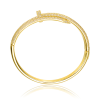 Collette Z Gold Plated "Juste Un Clou" Bangle Bracelet