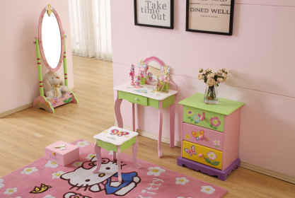 Kids Funnel Layla Girls Flower Vanity Set