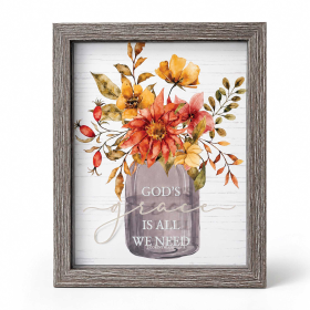 Framed Art Gods Grace Is All We Need