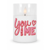 LED Candle You And Me Wax