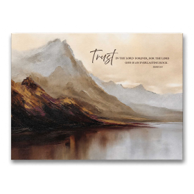 Wood Wall Plaque Trust In The Is. 26:4