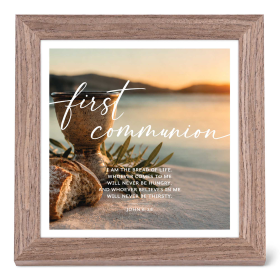Framed Art First Communion John 6:35
