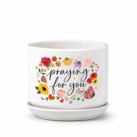 Planter Floral Praying For You
