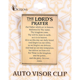 Visor Clip The Lords Prayer KJV