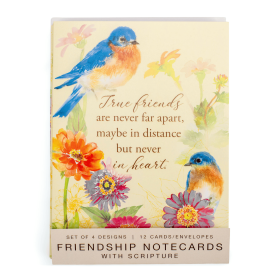 Card Set Friendship Scripture Blue Birds