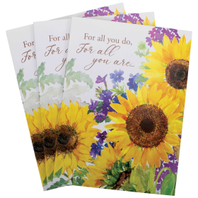 Card Set Thank You Sunflowers