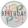 Glass Ornament Happy Birthday