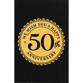 Itty Bitty Card Happy Anniversary 50th