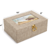 Large Linen Jewelry Box Planted In Love