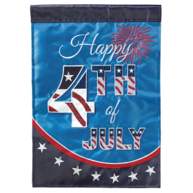 Happy 4Th Of July Garden Applique