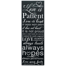 Love Is Patient Wall Plaque