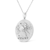 .Silver Diamond Cancer Design 18" Pendant Necklace Medallion