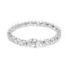 .925 Sterling Silver White Sapphire Round Diamond Tennis Bracelet