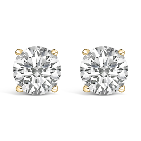 14K Yellow Gold 4.00 Cttw Lab Grown Diamond Earrings