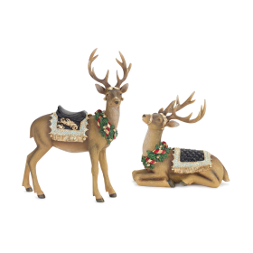 Deer (Set of 2)  Resin