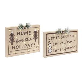LED Holiday and Snow Sign