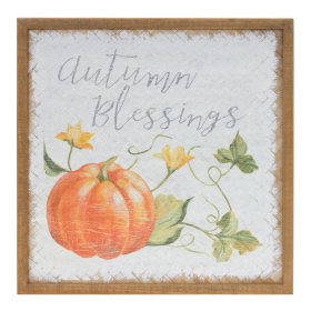 Autumn Blessing Pumpkin Sign