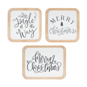 Holiday Sentiment Plaque