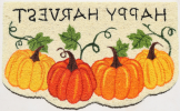 Beige and Orange Pumpkins Outdoor Thanksgiving Door Mat