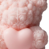 4" Pink Coconut Hibiscus Scented Teddy Bear Candle