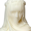 Ivory Rose Petals Scented Lady Candle Novelty Novelty
