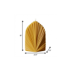 Gold Black Ice Scented Dimensional Palm Leaf Candle