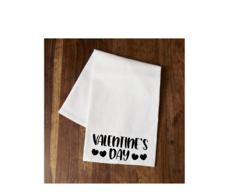 Valentine's Day Tea Towel