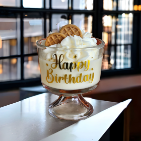 Birthday Cake theme scented soy wax candle