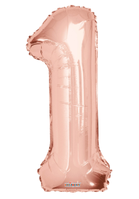 Rose Gold #1 Mylar Balloon