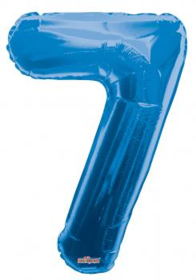 Royal Blue #7 Mylar Balloon
