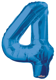 Royal Blue #4 Mylar Balloon