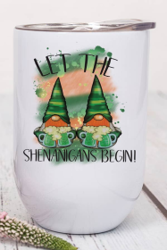 St Patricks Day Wine Cup Let the Shenanigans Begin Irish