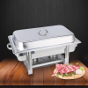 Stainless Steel Chafing Triple Tray Catering Dish Food Warmer