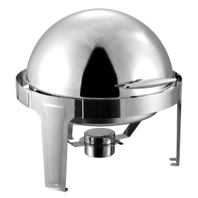 L Stainless Steel Chafing Food Warmer Catering Dish, Roll Top