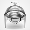 L Stainless Steel Chafing Food Warmer Catering Dish, Roll Top