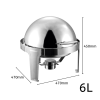 L Stainless Steel Chafing Food Warmer Catering Dish, Roll Top