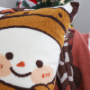 Festive Snowman Christmas Decorative Pillowcase