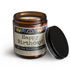 Happy Birthday 9oz Funny Candle Malicious Women Co
