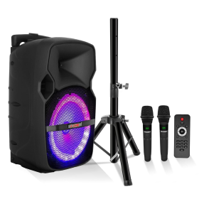 PA Portable Bluetooth Party Speaker Karaoke Boombox
