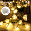 40 LEDs Rose Flower String Lights