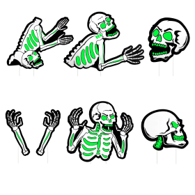 Halloween Skeleton Yard Sign Decorations