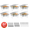 42Pcs Disposable Chafing Dish Buffet Set Chafing Servers