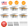 42Pcs Disposable Chafing Dish Buffet Set Chafing Servers