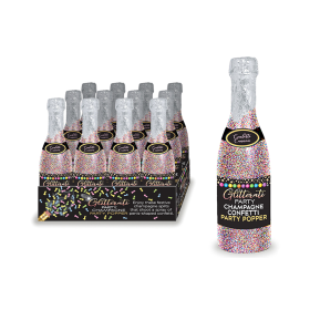 GLITTERATI CHAMPAGNE CONFETTI POPPERS 12PC