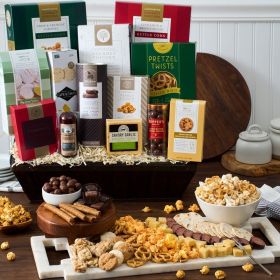 Snack & Chocolate Gift Basket - Deluxe