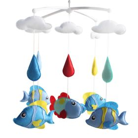 Cute Baby Crib Mobile Nursery Decor Colorful Ocean Fishes