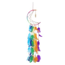 Colorful Dream Catcher; Creative Bead Moon Dreamcatcher