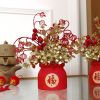 New Year spring festival pots; artificial flowers plants festival pots