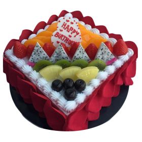 Artificial Fruit Cake Petal Birthday Party Decoration